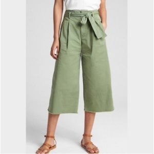 Gap Wearlight Crop Tie-Waist Wide-leg High Rise